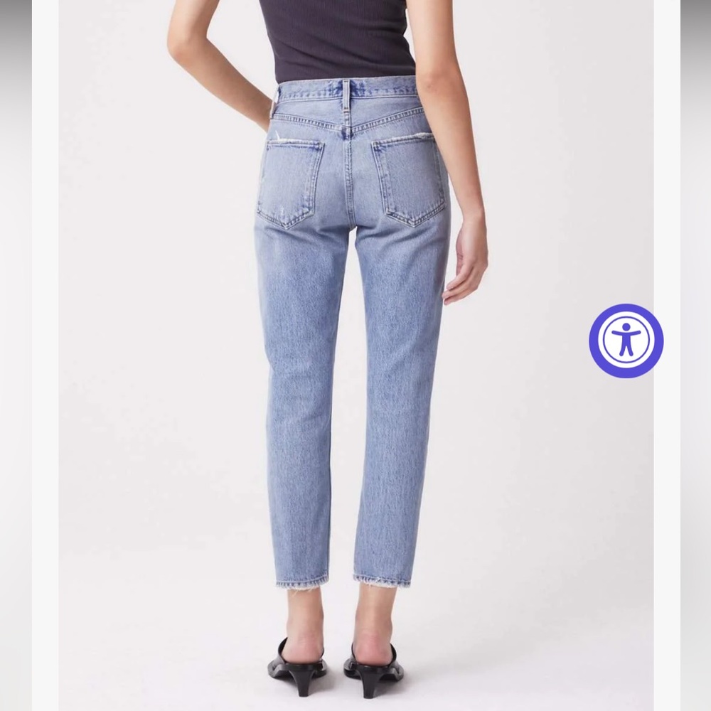 AGOLDE Riley High Rise Crop Pant - distressed - Picture 2 of 13